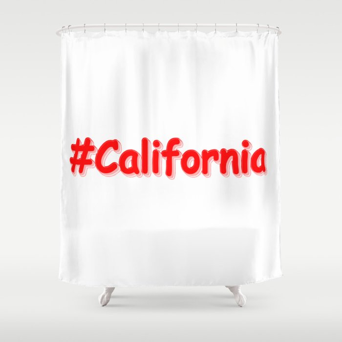 "#California " Cute Design. Buy Now Shower Curtain