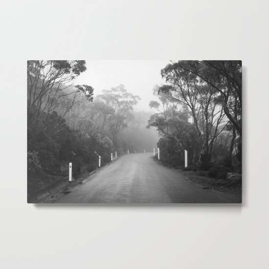Mount Wellington Misty Road Metal Print