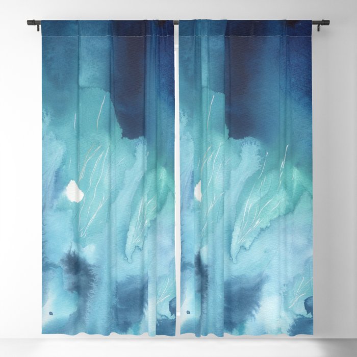 sea - abstract landscape Blackout Curtain