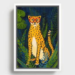 Jungle Cheetah Framed Canvas