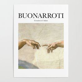 Buonarroti - Creation of Adam Poster