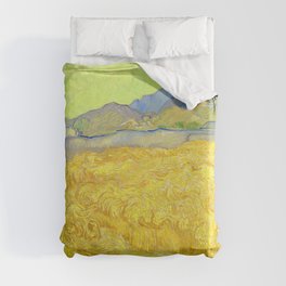 Vincent van Gogh "Wheatfield with a reaper" Duvet Cover