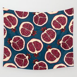 Pomegranate slices  Wall Tapestry