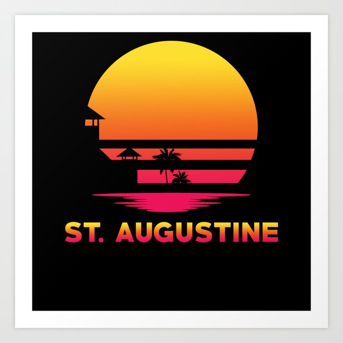 St. Augustine Retro Souvenir Art Print