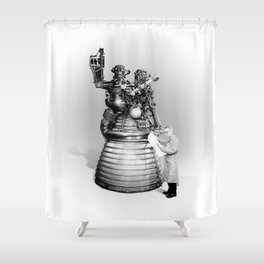 Rocket Scientist Shower Curtain