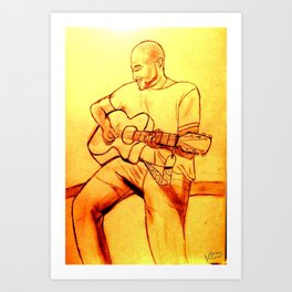 Guitarist Art Print
