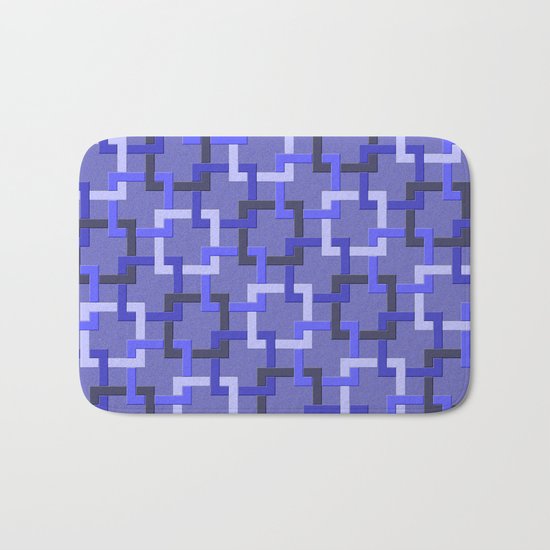 Linked Squares Bath Mat