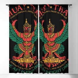 Muay Thai Sak Yant Garuda Blackout Curtain