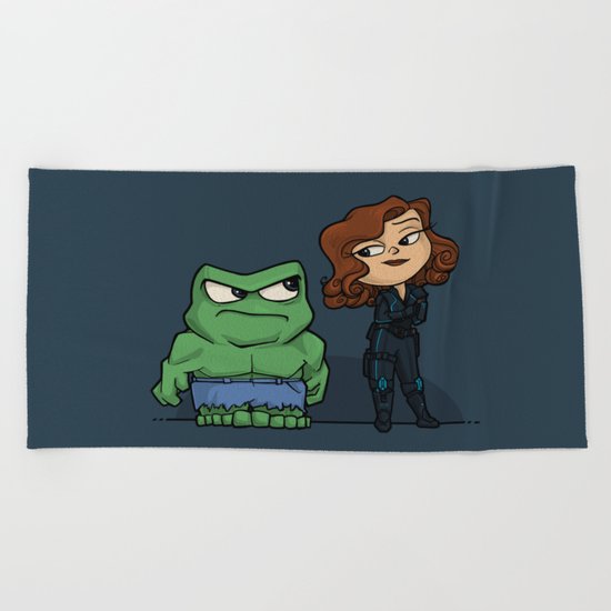 Emotional Heroes Beach Towel