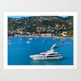 Yacht, Charlotte Amalie, St. Thomas (1) Art Print