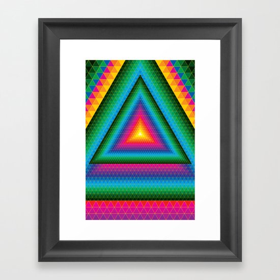Triangle Of Life Framed Art Print
