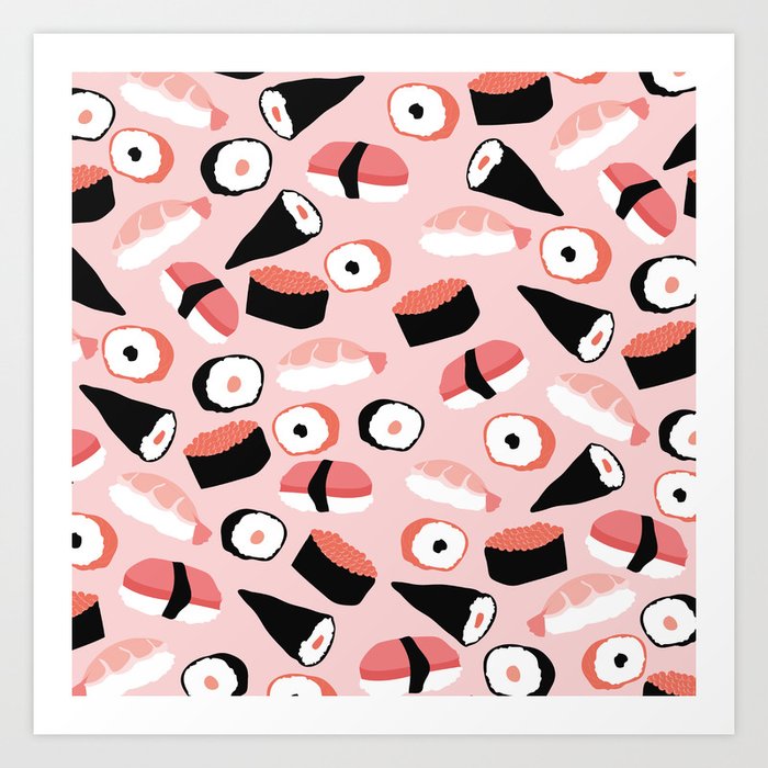 Sushi Party Art Print