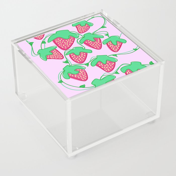 New strawberry  Acrylic Box