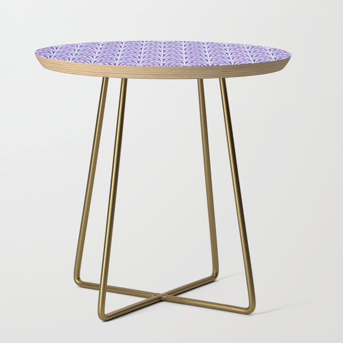 Purple Shell Art Deco Pattern Side Table