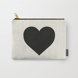 Black Heart Carry-All Pouch