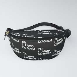 Tequila or Love - Te Amo or Quila (Black & White) Fanny Pack