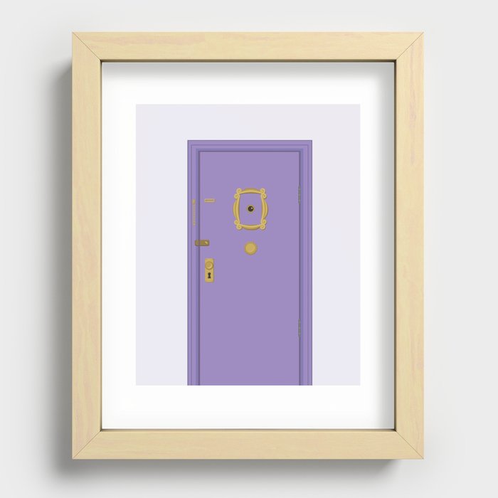 Purple Door - Friends Apartment Recessed Framed Print