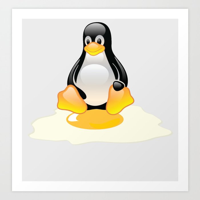 Linux Tux Penguin Egg Miscarriage Art Print By Sofiayoushi Society6 Linux Tux Penguin Egg Miscarriage Art Print