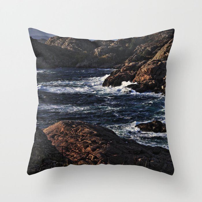 Norway Landscape Throw Pillow