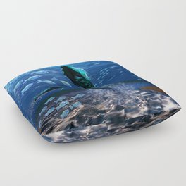 Mermaid Magical Ocean Spirit Floor Pillow