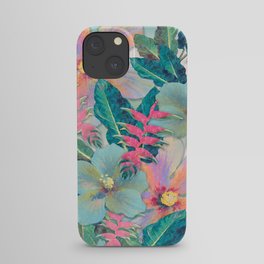 Aqua Ginger Alohas iPhone Case