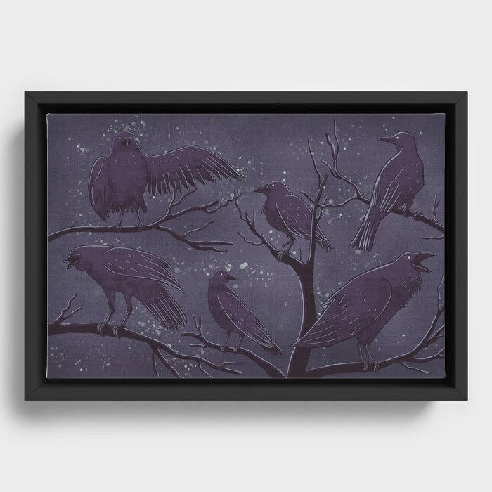 Ominous Familiars Framed Canvas