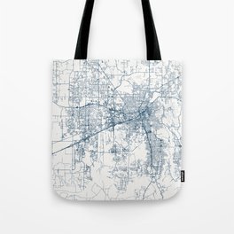 USA, Huntsville - Minimalist City Map Tote Bag