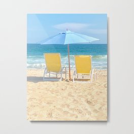 A Day at the Beach Metal Print