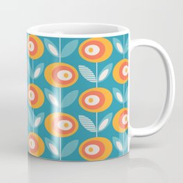Mid Century Modern Flowers Coffee Mug