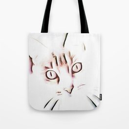Simple Cat Cut Out Tote Bag