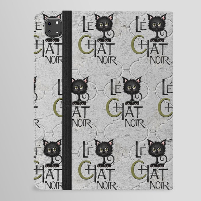 Le Chat Noir The Black Cat iPad Folio Case