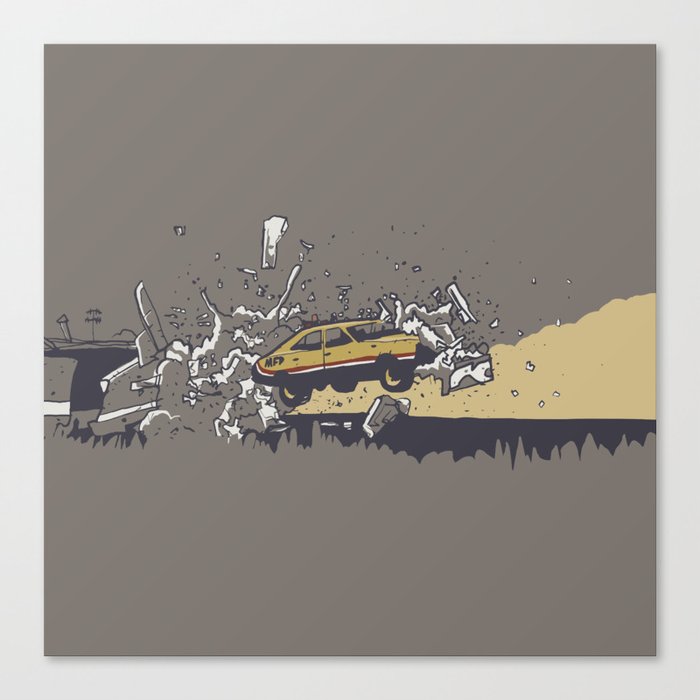 Mad Max Caravan Smash Canvas Print
