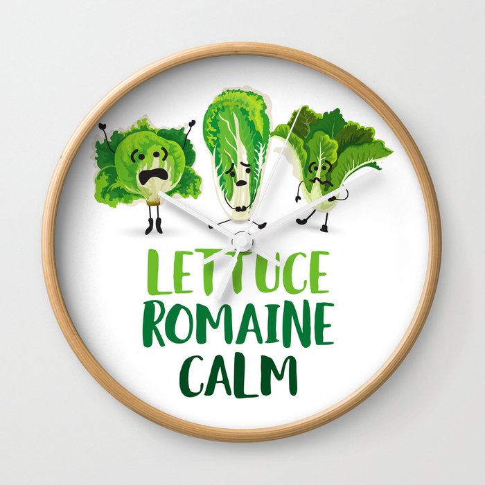 Lettuce Romaine Calm Wall Clock