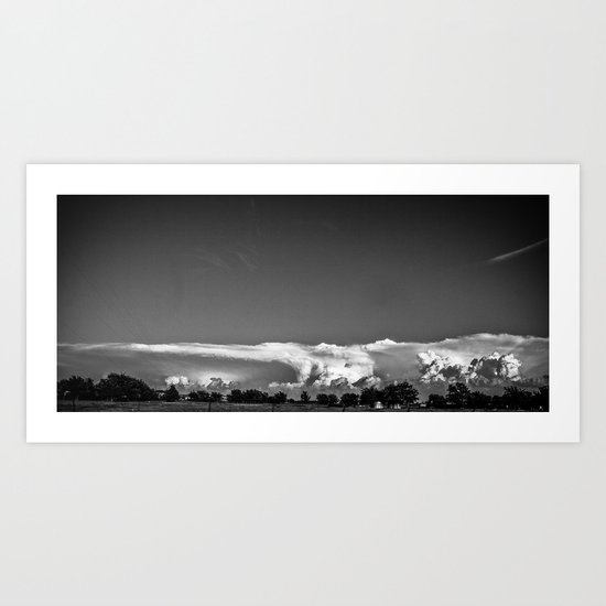 Back end of some tornado weather Art Print