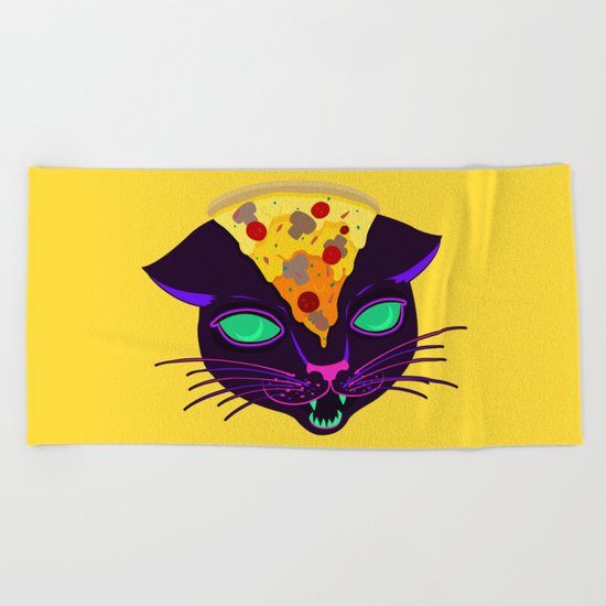 Delicious Cat Beach Towel