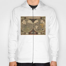 Vintage Map of The World (1595) Hoody