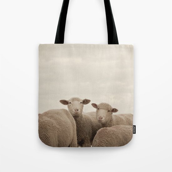 Smiling Sheep Tote Bag