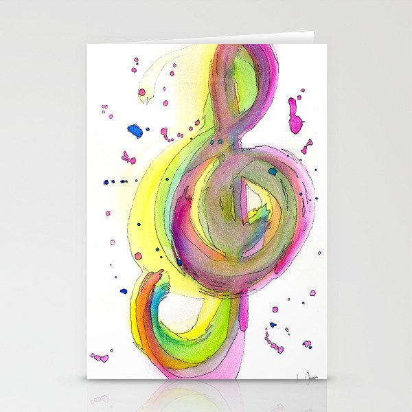 (t)Reble Clef Stationery Cards