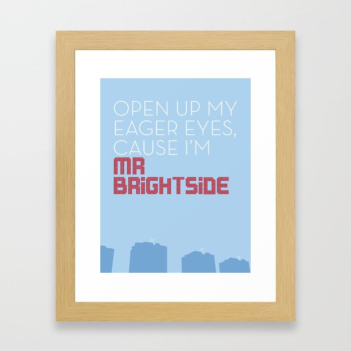 Mr Brightside Framed Art Print