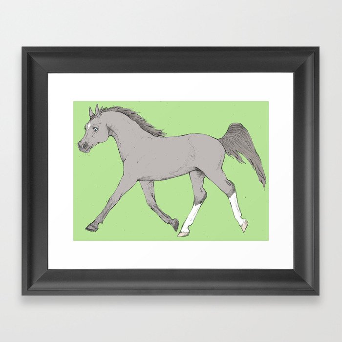 Honeydew Horse Framed Art Print