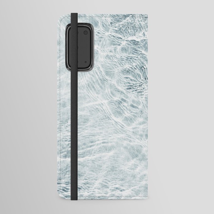 Clear Blue Ocean Waves Android Wallet Case
