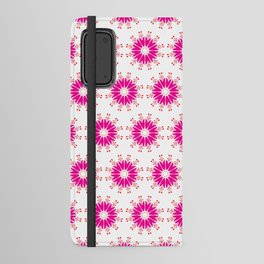 Flowers Abstract Pattern Design Mini Art Print Android Wallet Case