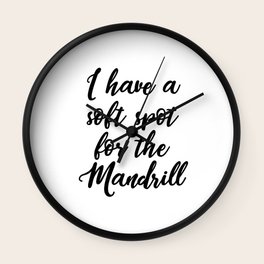 Soft spot for the Mandrill Wall Clock