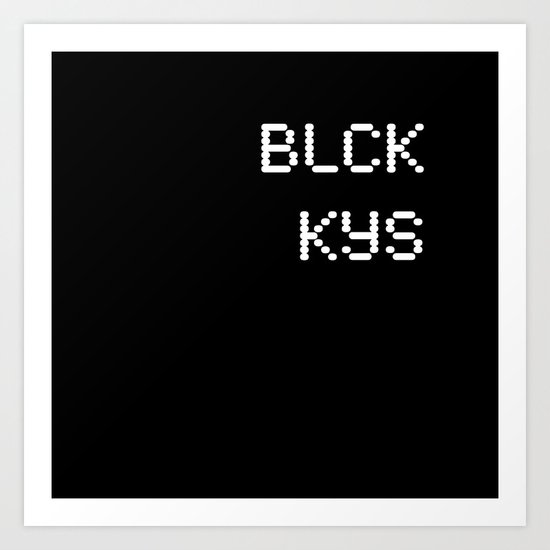 Black Keys Art Print
