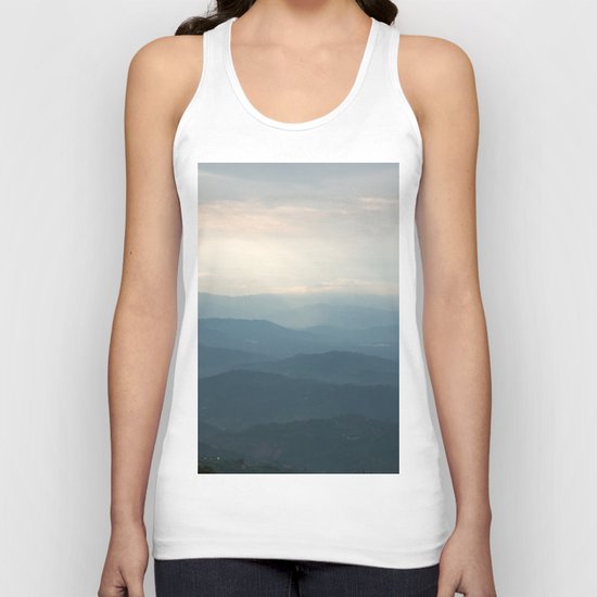 Layered mountains Unisex Tank Top