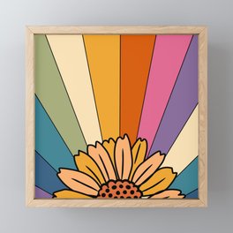 sunshine and rainbows Framed Mini Art Print