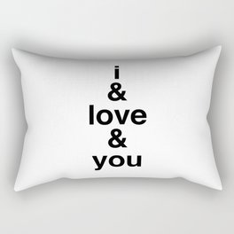 i & love & you Avett Brothers Rectangular Pillow