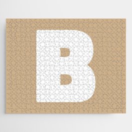 B (White & Tan Letter) Jigsaw Puzzle