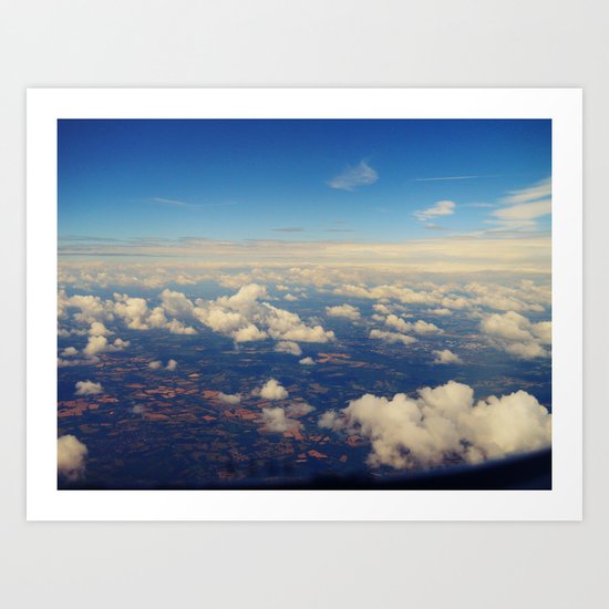 Above the clouds Art Print