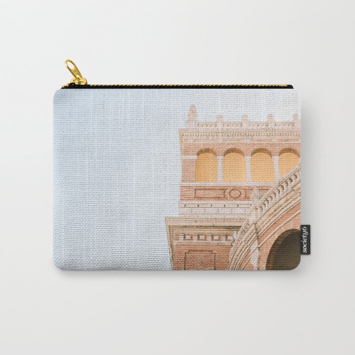 Spanish architecture in Valencia Spain | Pastel fine art photography print travel art Carry-All Pouch